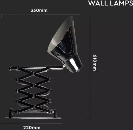 V-TAC VT-7702 Lampada LED da Muro con Portalampada E27 (Max 60W) Braccio a Soffietto - SKU 40431 Illuminazione/Illuminazione per interni/Illuminazioni per pareti/Lampade da lettura Zencoccostore - Formia, Commerciovirtuoso.it