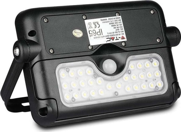 V-TAC-VT-777-5-LAMPADA-DA-MURO-LED-5W-CON-PANNELLO-SOLARE-E-SENSORE-COLORE-NERO---SKU-8547