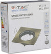 V-TAC VT-779 PORTAFARETTO ORIENTABILE QUADRATO DA INCASSO PER LAMPADINE GU10 E GU5.3 COLORE ORO - SKU 8581 Illuminazione/Illuminazione per interni/Luci da incasso/Portafaretti da incasso Zencoccostore - Formia, Commerciovirtuoso.it