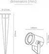 V-TAC VT-857 FARETTO LED COB DA GIARDINO 12W 720 lm CON PICCHETTO COLORE GRIGIO IP65 SKU 217550 / 217551 Illuminazione/Illuminazione per esterni/Proiettori Zencoccostore - Formia, Commerciovirtuoso.it