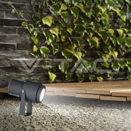 V-TAC VT-857 FARETTO LED COB DA GIARDINO 12W 720 lm CON PICCHETTO COLORE GRIGIO IP65 SKU 217550 / 217551 Illuminazione/Illuminazione per esterni/Proiettori Zencoccostore - Formia, Commerciovirtuoso.it