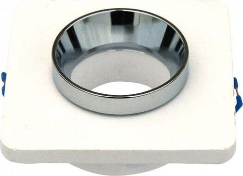V-TAC VT-862-CHW Portafaretto LED da Incasso Quadrato GU10 e GU5.3 (MR16) Corpo in Gesso Bianco con e Metallo Cromato - SKU 3119 Illuminazione/Illuminazione per interni/Luci da incasso/Portafaretti da incasso Zencoccostore - Formia, Commerciovirtuoso.it