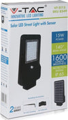 V-TAC-VT-ST15-LAMPADA-STRADALE-LED-15W-LAMPIONE-SMD-CON-PANNELLO-SOLARE---SKU-8549-/-8548