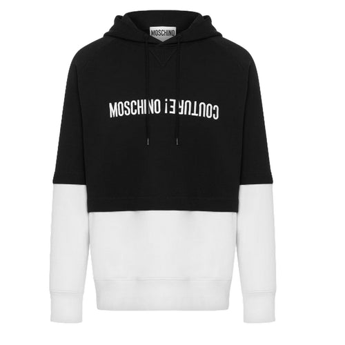 MOSCHINO COUTURE felpe con cappuccio uomo moschino couture - felpa - nero da uomo