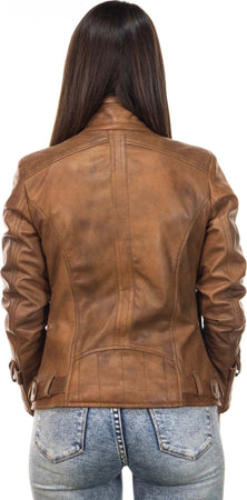 V173---Biker-Donna-Cuoio-in-vera-pelle