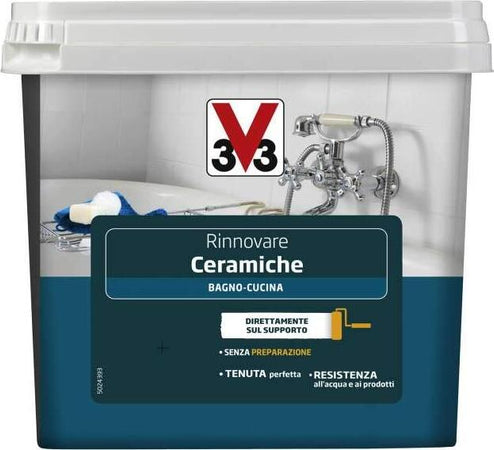 V33-SMALTO-RINNOVARE-CERAMICHE-BAGNO-CUCINA-BIANCO-PIUMA-SATINATO-0.75-Lt