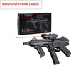 P.1238 Laser Gun Mitra Giocattolo Semi-Automatico con Puntatore Laser, Plastica, 28 cm, per Bambini 8+