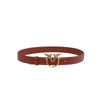 Pinko cinture donna pinko - love berry h3 belt vitello - marrone da donna
