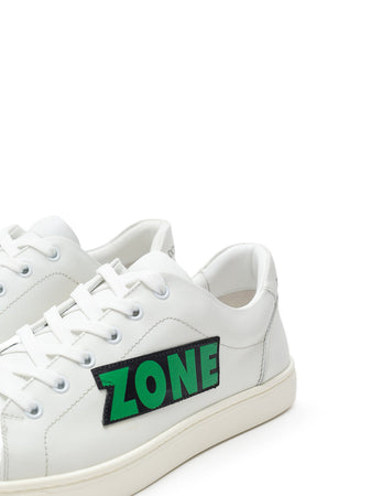 Dolce &amp; Gabbana Sneakers Bassa in Pelle Bianca 'Prince' da uomo
