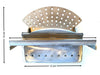 Braciere CADEL compatibile in ACCIAO AISI 304 cod.4D2401316004 Ricambio per Stufe a Pellet CADEL Alta Temperatura mod. FAMILY