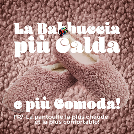 Le Pelosone Ciabatte Donna Invernali Da Casa Babbucce in Peluche Spettinato Pantofole Chiuse Suola per Parquet