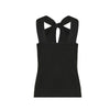 Dexterior canotte e top donna d.exterior - lux top nodo - nero da donna