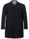 Thom Browne Chesterfield Overcoat Blu da uomo