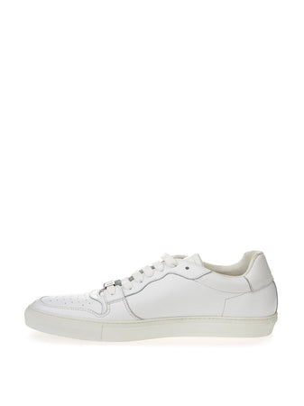 Roberto Cavalli Sneakers Bassa in Pelle Bianca da donna