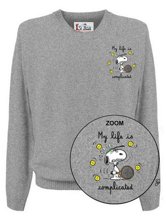 MC2 SAINT BARTH felpe senza cappuccio uomo mc2 saint barth - heron light embry snoopy complicated 15m - grigio da uomo