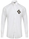 Dolce & Gabbana Camicia con ricamo in rilievoDG da uomo