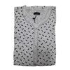 Camicia da notte donna Bisbigli Serie 5 Eco, apertura con bottoni, fondo smerlato, tessuto modal e cotone, Made in Italy