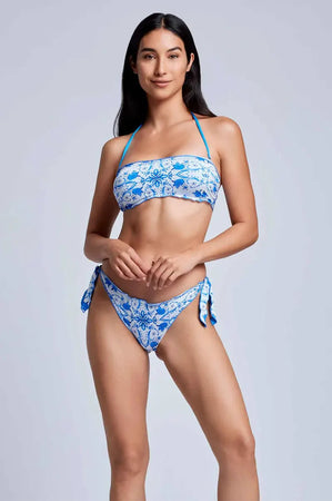 VACANZE-ITALIANE-|-Bikini-fascia-e-slip-Blu-Capri