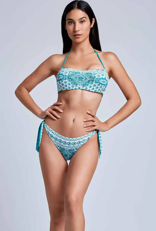 VACANZE-ITALIANE-|-Bikini-fascia-e-slip-Smeraldo