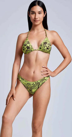 VACANZE-ITALIANE-|-Bikini-triangolo-e-slip-Flora-Lime