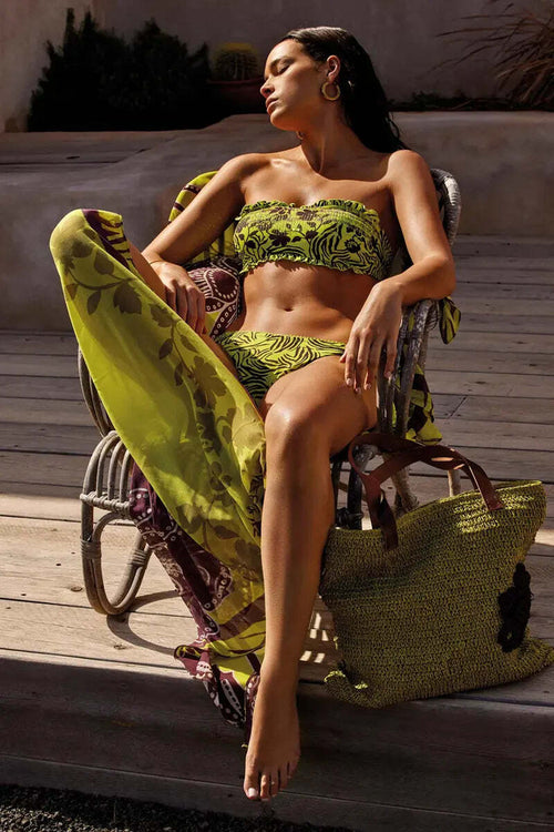 VACANZE-ITALIANE-|-Foulard-pareo-Flora-Lime