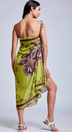 VACANZE-ITALIANE-|-Foulard-pareo-Flora-Lime