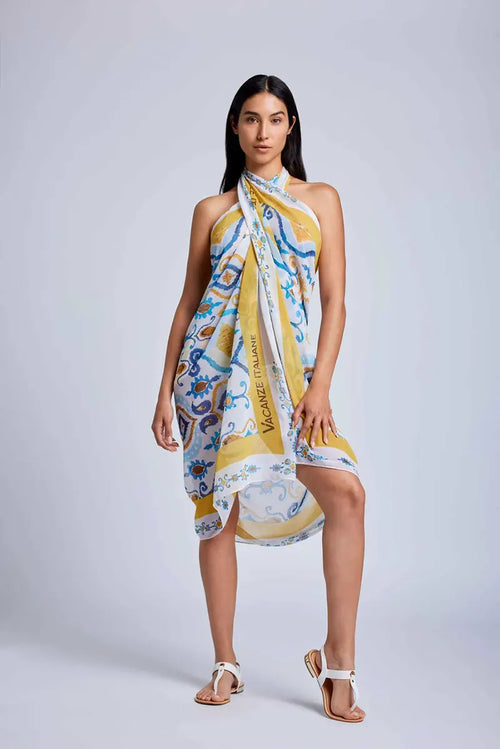 VACANZE-ITALIANE-|-Foulard-pareo-Vietri