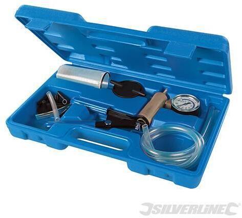 Vacuometro Vacuum Tester ed spurgo Freni Kit 16PCE, Argento Silverline