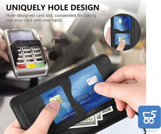 Vakoo Serie Wallet Custodia in Pelle a Libro per Samsung Galaxy S20 6,2" Nero