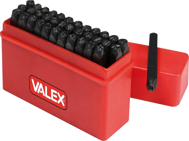 VALEX---36-PEZZI---PUNZONI-CON-LETTERE-E-CIFRE-IN-ACCIAIO-TEMPRATO