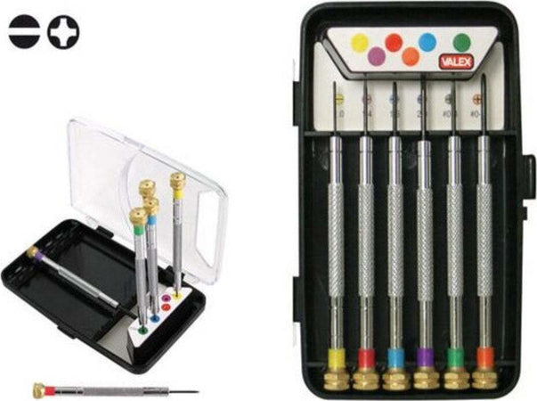 VALEX---6-PEZZI---SET-CACCIAVITI-DI-PRECISIONE-4FL-+-2PH---CON-CUSTODIA-IN-PLASTICA