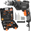 Valigetta-Attrezzi-35pz-con-Trapano-Elettrico-a-Percussione-710W-3000rpm-13mm