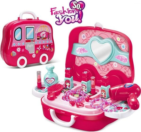 Valigetta-Centro-Bellezza-Fashion-Per-Bambine-Giocattolo-Con-Accessori-Portatile