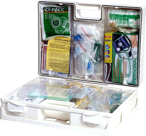 Valigetta di pronto soccorso Multisan - 44 3x33 8x14 7 cm - HACCP - oltre 3 persone - bianco - PVS Salute e cura della persona/Prodotti per la medicazione/Pronto soccorso/Kit di pronto soccorso/Casa e lavoro Eurocartuccia - Pavullo, Commerciovirtuoso.it
