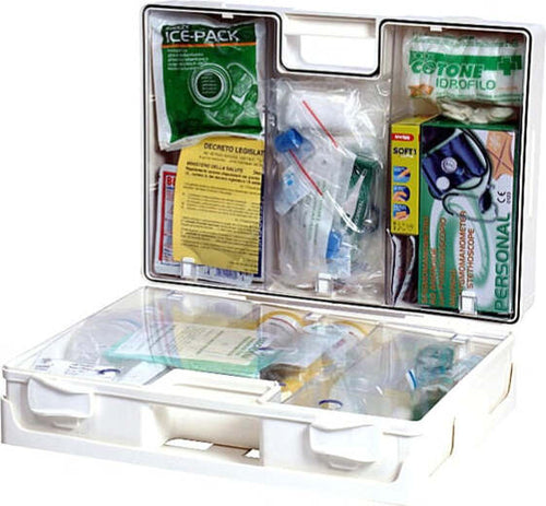 Valigetta di pronto soccorso Multisan - 44 3x33 8x14 7 cm - HACCP - oltre 3 persone - bianco - PVS Salute e cura della persona/Prodotti per la medicazione/Pronto soccorso/Kit di pronto soccorso/Casa e lavoro Eurocartuccia - Pavullo, Commerciovirtuoso.it