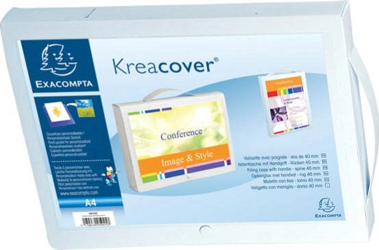 Valigetta Kreacover PPL personalizzabile - 24 x 32 cm - dorso 4 cm - Exacompta Cancelleria e prodotti per ufficio/Archivio ufficio e accessori per scrivania/Archivio ufficio/Classificatori/Scatole Eurocartuccia - Pavullo, Commerciovirtuoso.it