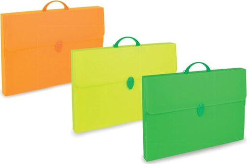 Valigetta Polionda Fluo - 28x39cm - dorso 8cm - colori assortiti - Balmar 2000 Cancelleria e prodotti per ufficio/Scuola e materiale didattico/Materiale scolastico/Cartelle e zaini per la scuola/Cartelle tecniche rigide Eurocartuccia - Pavullo, Commerciovirtuoso.it