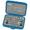 Chiave a cricchetto valigetta 20 pezzi chiave a bussola 1/4 in acciaio Draper Draper tools