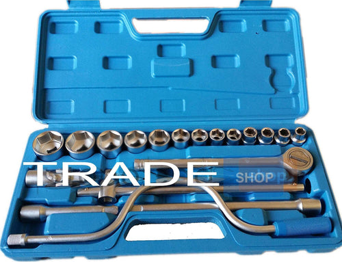 VALIGIA SET CHIAVI A BUSSOLA 19 PEZZI VANADIUM CON CRICCHETTO PROLUNGHE 125 250 Fai da te/Utensili elettrici e a mano/Utensili a mano/Bussole e set di bussole/Corredi di bussole/Standard Trade Shop italia - Napoli, Commerciovirtuoso.it