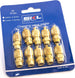 VALVOLA A SALDARE 1/4 SAE PER RICARICA GAS FREON REFRIGERANTE KIT 10 pezzi   - CL53 Casa e cucina/Grandi elettrodomestici/Accessori e parti di ricambio/Tubi del gas Rossi Ricambi - Venetico Marina, Commerciovirtuoso.it
