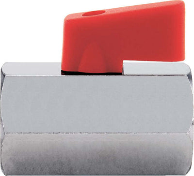 Valvola a sfera mini con attacchi filettati e corpo in ottone cromato Giardino e giardinaggio/Attrezzi da giardino e attrezzature per l'irrigazione/Attrezzature per l'irrigazione/Rubinetti La Zappa - Altamura, Commerciovirtuoso.it