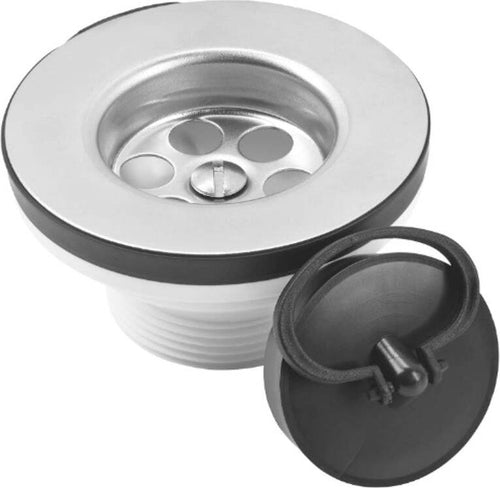 VALVOLA-DI-SCARICO-PER-LAVELLI---IN-PLASTICA/ACCIAIO-INOX---CON-TAPPO