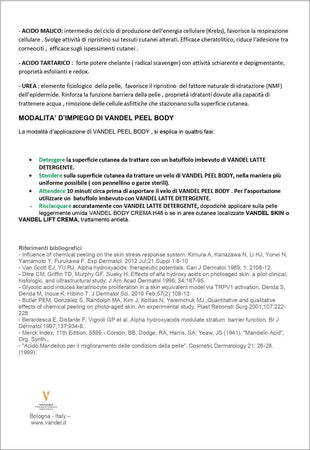 Vandel-Peel-Body-125-Ml-Peeling-Ad-Azione-Calibrata-Per-Corpo-E-Viso-,-Valido-Per-30-50-Trattamenti.-Vandel-Dermocosmesi-&-Ricerca