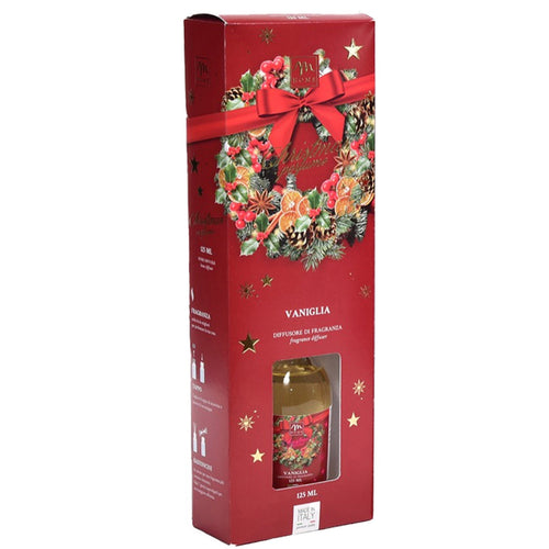 Profumo in bottiglia diffusore di essenza Linea Ghirlanda con bacchette da 125 mL