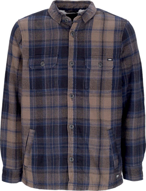 VANS-Camicia-Imbottita-Uomo-Howard-L/s-Woven-Shirt-Black/canteen-da-uomo