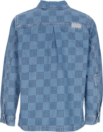VANS-Giubbotto-Jeans-Donna-W-Mended-Check-Denim-Printed-Jacket-Denim-Stone-da-donna