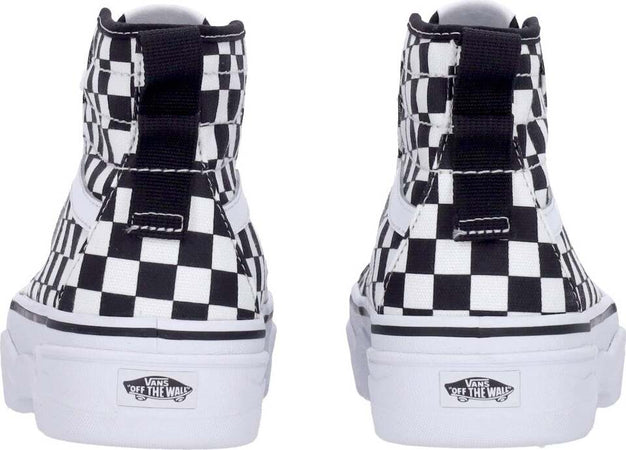 VANS-Scarpa-Alta-Donna-Sentry-Sk8-hi-Wc-Checkerboard-da-donna