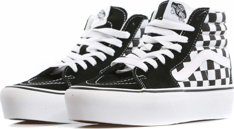 VANS-Scarpa-Alta-Donna-Sk8-hi-Platform-2-Checkerboard/true-White-da-donna