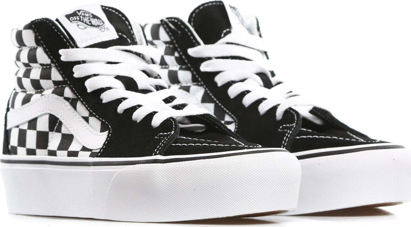 VANS-Scarpa-Alta-Donna-Sk8-hi-Platform-2-Checkerboard/true-White-da-donna