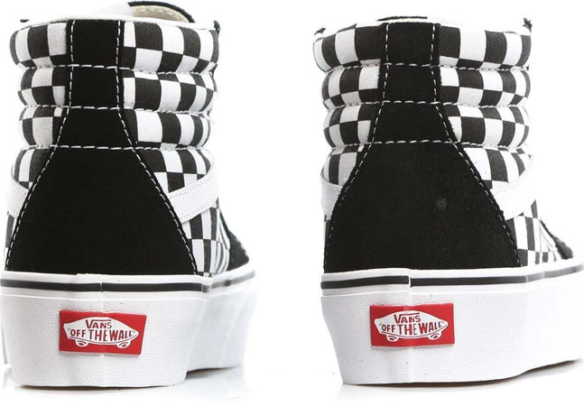 VANS-Scarpa-Alta-Donna-Sk8-hi-Platform-2-Checkerboard/true-White-da-donna